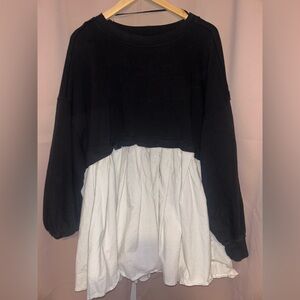 Free People Black and White Dress